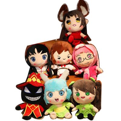 China Custom Cute Plush Stuffed Toys Home Decor Gift Decoration Plush Honor Of The Kings Game Toys Angela Lady Sun Cai Wenji Kids Soft Girl for sale