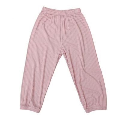 China Anti-wrinkle Good Quality Girls' Mosquito Repellent Pants Summer Thin Children's Two Tone Pants for sale