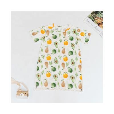 China Breathable Most Popular Designer New Girls Summer Cotton Nightgown For Children for sale