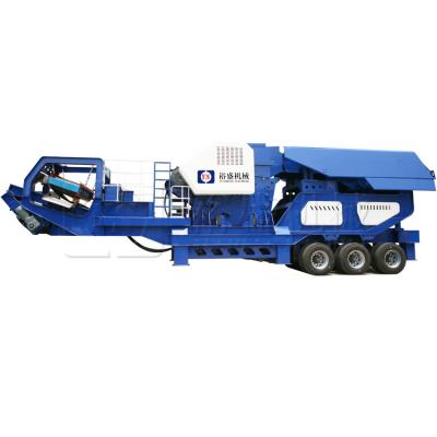 China Energy Saving Mobile Granite Concrete Crusher Quarry Crusher Mobile Jaw Crusher for sale