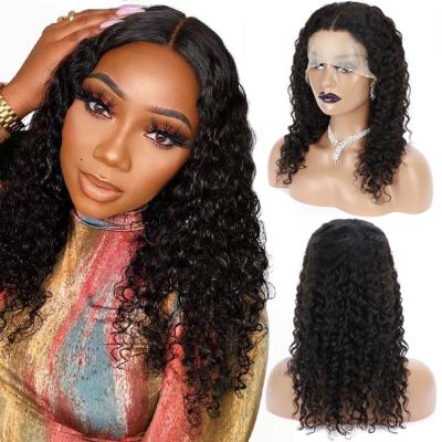 China Forcuteu Raw Cuticle Water Wave Wig Aligned 100% Virgin Human Hair Long Swiss Wave HD Lace Frontal Wig For Black Women for sale