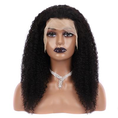 China Forcuteu Best Seller Swiss Curly Indian Virgin Cuticle Aligned Lace Curly 13x4 Kinky Curly Hair HD Wig For Black Women for sale