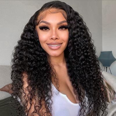 China Vietnam Cuticle Wig Body Wave Aligned 100% Virgin Human Hair Lace Wig HD Lace Frontal Hair Wigs Deep Wave For Black Women for sale