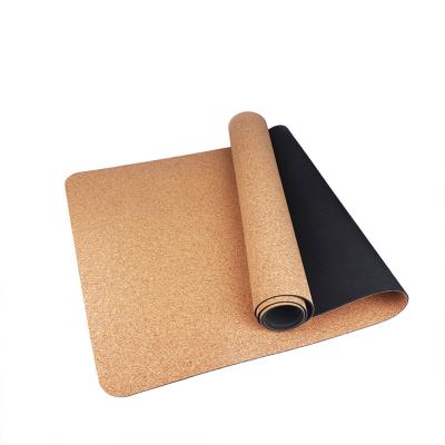 China Cork + Slip Friendly Cork Yoga Mat Natural Rubber High Quality Eco Rubber Factory Manufacturer Non for sale