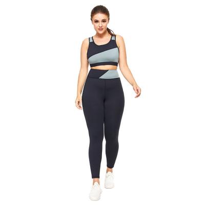 China Waisted high waisted breathable over toe crack! crack! 2 piece yoga bra and leggings sets for women for sale