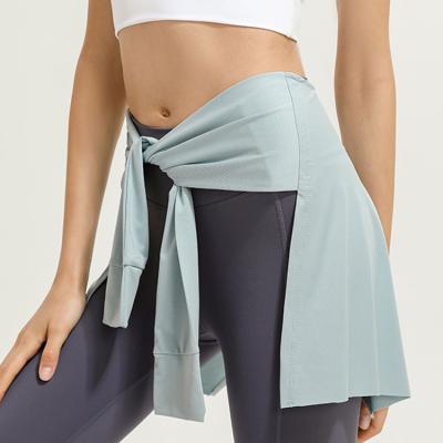 China New Breathable Yoga Pants With A Bandage And Half Skirt Tarp Hip Dance Exercise Yoga Skirt Women Wearing Shawls for sale