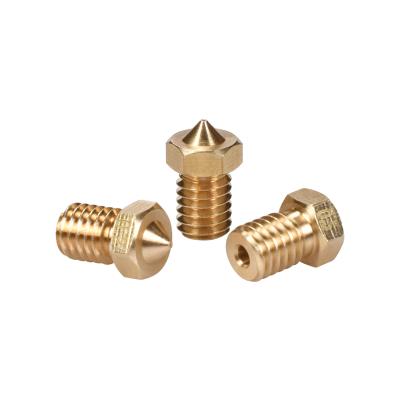 China 3d Brass Manufacturing Equipment 3D Nozzle For Extruder 3D V5 V6 Hotend 1.75mm 3mm 0.25 0.3 0.4 0.5 0.6 0.8 1mm Filament J 0.2 Head For 3D Printer Parts for sale