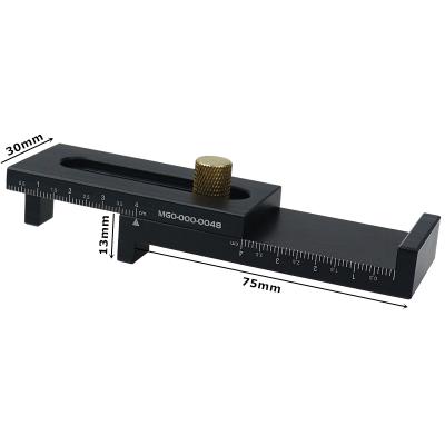 China woodworking measuring & Mini Gap Gauge Aluminum Alloy Woodworking Position 5-40mm Depth Sawtooth Ruler Marking Measuring Tools for sale