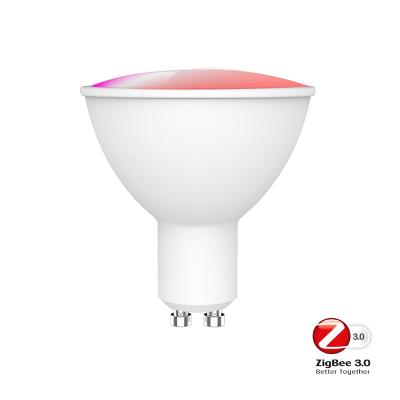 China RGB Dimmable zigbee3.0 WiFi Smart Led Bulb GU10 App Residential Smart Wireless Multicolor Control With Amazon Compatible Alexa Google Home for sale