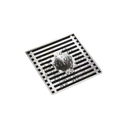 China Anti Capacity Bathroom Floor Drain Chrome Floor Drain Modern Brass Square Bath Floor Shower Drain for sale