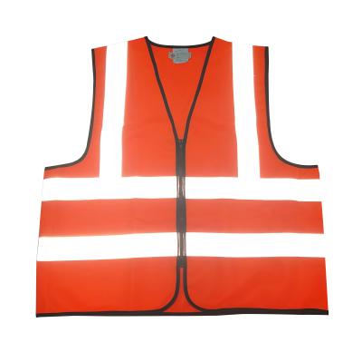 China Cheap Reflective Water Proof High Visibility Safety Vest Zipper Logo Customized Workwear Safety Vest for sale