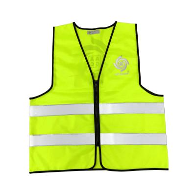 China High Visibility Clothing Water Proof Safety Sports Motorcycle Running Vest Reflective Neon Yellow Clothing Vest for sale