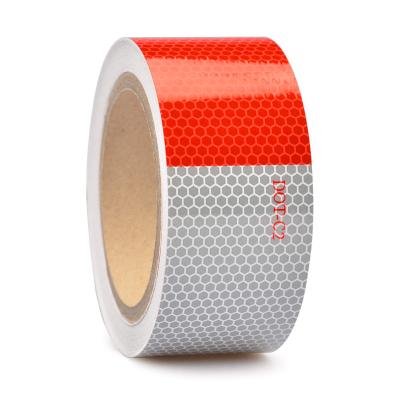 China Printable Honeycomb Conspicuty Vinyl Reflective Tape For Safety Sticker Warning Roll for sale