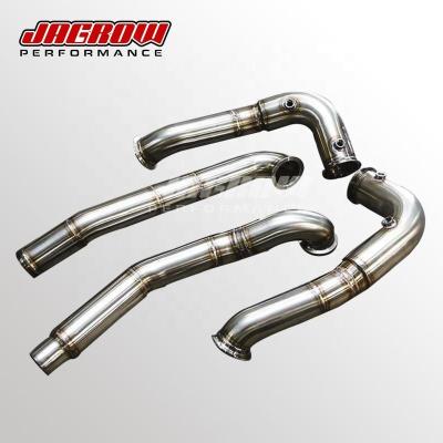 China 304 Stainless Steel Catless Mid Downpipes For Mercedes AMG GTS GTC GTR GT 15-16 for sale