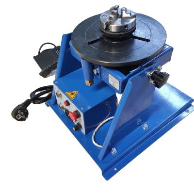 China Machinery Repair Shops Positioner 10kg Portable Welding Turntable 90 Degree 60 80mm Rotary Welder Positioner for sale