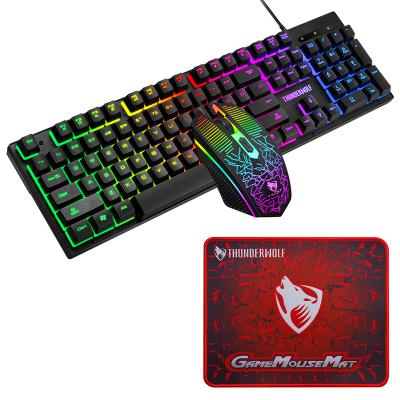 China For Wholesale Custom 3 in1Gaming Gaming Keyboard Optical Cable Mouse Combo For Notebook Desktop Laptop for sale