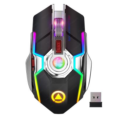 China Cheapest Rechargeable 3D RGB Wireless Mouse For Gaming Laptop Keyboard Mouse Gamer for sale