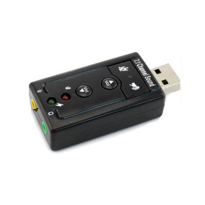 China Selling Audio Driver 7.1 Channel Microphone In And 3.5mm Speaker Out Of 7.1 USB External Sound Card 7.1 for sale