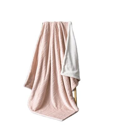 China DONGFANG Rose Floral Two Side Luxury Anti-pilling Polyester Quilting Blankets For Bed for sale