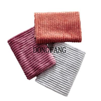 China DONGFANG Flower Patterns Waterproof Wholesale Custom Embossed Striped Jacquard Fabrics for sale