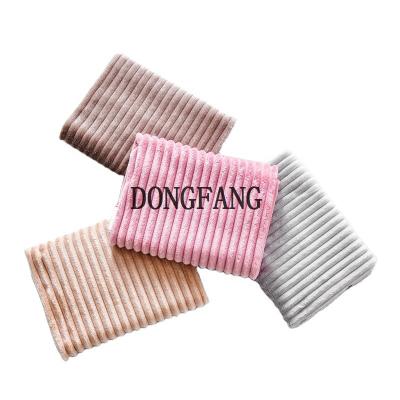 China DONGFANG Corduroy Gold Stamping Polyester Knitting Waterproof Thermal Warm Silver 100% Pique Fabrics for sale