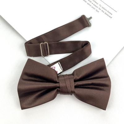 China Solid Wholesale High Quality Multicolor Mens Silk Satin Bow Tie For Party for sale