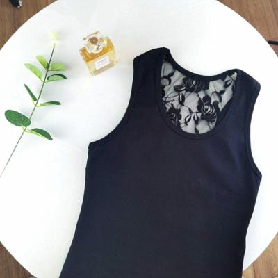 China High Quality QUICK DRY Printed Cotton Lace Logo Sexy Tank Top Available For Women Inner Vest for sale