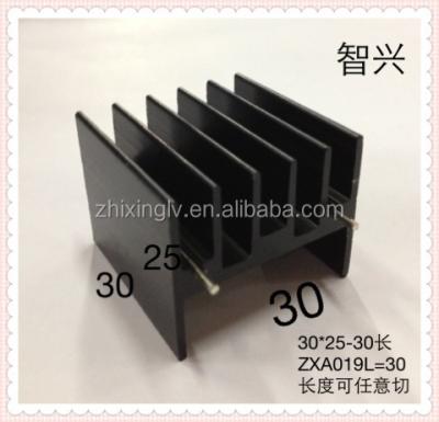 China Heatsink With Two Pin TO-247 Electronics Aluminum Heatsink 30*25-30 Length / Electronic Aluminum Heatsink for sale