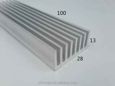 China 28*13-100 Led Aluminum Heatsink Flat Aluminum Radiator Flat Aluminum Profile Custom Flexible Heatsink Shapes Profiles for sale