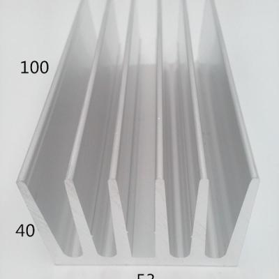 China Aluminum Heatsink Heatsink For Power Amplifier Heatsink 53*40-100 High Quality Custom Aluminum Heatsink for sale