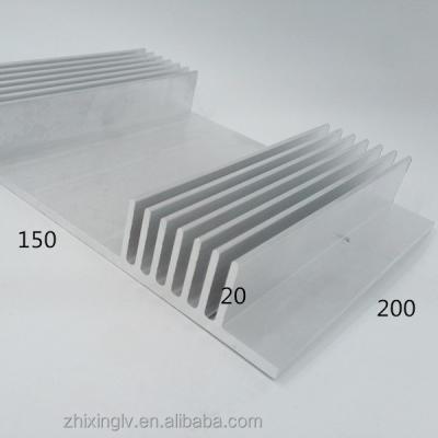 China Customed Guangdong China Supplier Aluminum Extrusion 150*20-200 Aluminum Heatsink Heatsink For Power Amplifier for sale