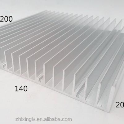 China Aluminum Radiator Extrusion Profiles 140*20-200 Radiator Pin Fin Aluminum Radiator Various Shapes Radiator Factory Price for sale