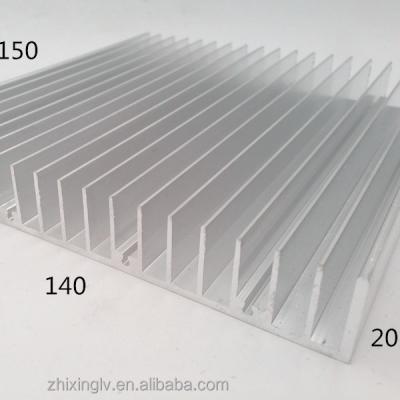 China 6000 series extrsion aluminum profile radiator for radiator with various use 140*20-150 aluminum radiator for sale