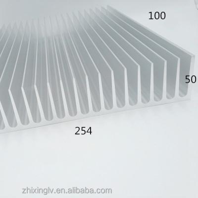 China Radiator Customize Aluminum Stamping Extrusion Radiator Guangdong Manufacturing Aluminum Radiator 254*50-100 for sale