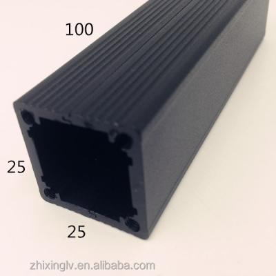 China With power supply customed cheap aluminum profile extrusion aluminum box 25*25-100 length aluminum box for sale