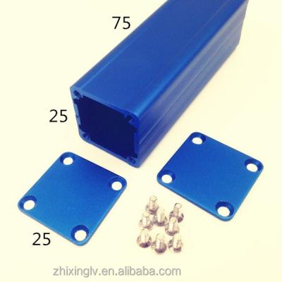 China Aluminum Box 25*25-75 Aluminum Extrusion Box High Quality Precision Aluminum Aluminum Good Price for sale