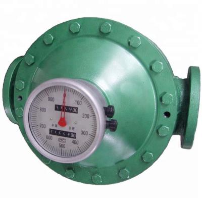 China Cast Iron LC50 Gasoline and Oil Gauge Flow Meter for Light and Heavy Oil for sale