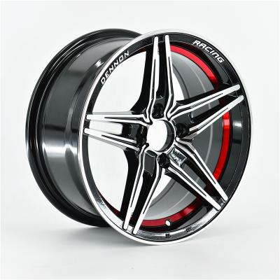 China DM622 Aluminum Alloy Factory Customized Aftermarket 4 Hole Car Rims Alloy Wheels 15 Inch for sale