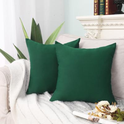 China Green 1piece Hotel Pillow Cover 40x40 cm (16x16 inch) Sofa Cushion Pillow Cover Throw for sale