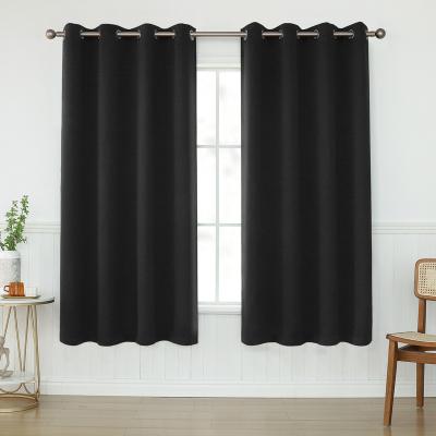 China Hot Selling Cheap Blackout Blackout Grommet Curtains For Bedroom Living Room 230GSM Triple Weave Blackout Fabric for sale