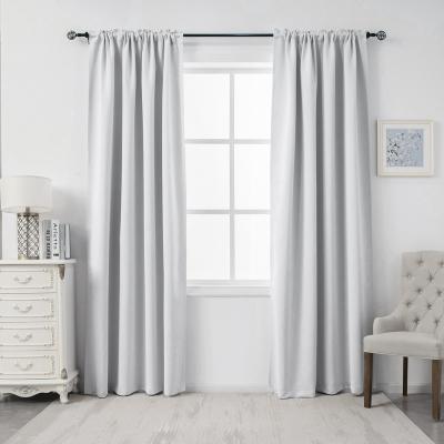 China Blackout White Room Darkening Curtains - 84 Inches 100% Polyester Long Rod Pocket 2 Panels/Pack 52