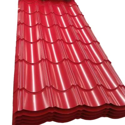 China Construction Prepainted GI / PPGI / PPGL Color Coated Galvanized Steel Roof Sheet for sale