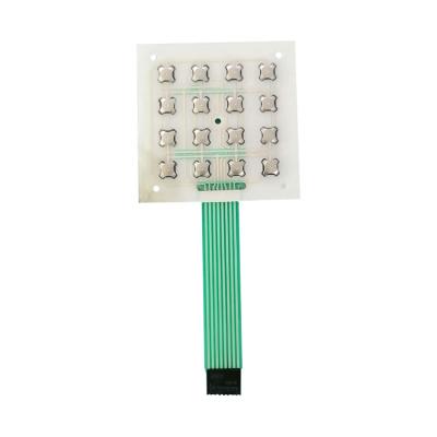 China Custom 3m Adhesive Push Button Membrane Keypad Waterproof Membrane Switch With Led for sale