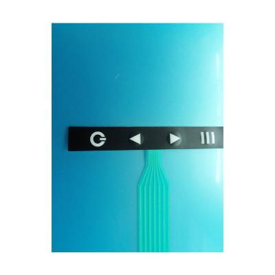 China Led Backlight Membrane Keyboard Custom Small Membrane Switch with Aluminum Plate for sale