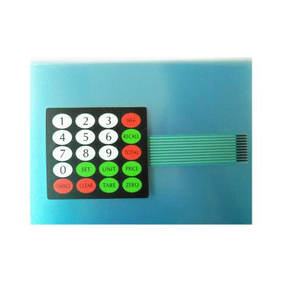 China Colorful Switch Membrane Keypad Panel Dust Resistance Rubber Silicone Keypad for sale