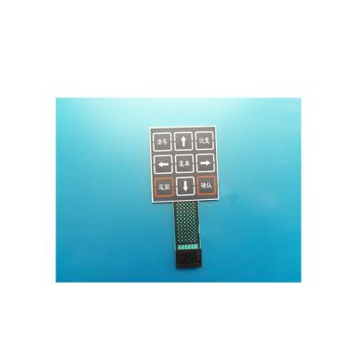 China Graphic Overlay Button Keypad Waterproof Custom Home Appliances Membrane Panel Keypad for sale