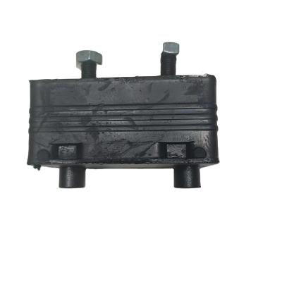 China Heavy Truck Dongfeng Trucks Engine Mount Cushion Front Suspension Rubber Pad OEM 10N-01030 for sale