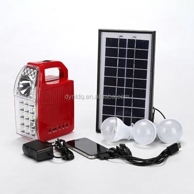 China 7AH Home Solar Lighting Kit with Radio Function and LED Bulb Light, USB Charging for sale