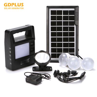 China Portable Home Solar Power LED Light Kit System For Home Use With Lithium Battery And Head Light for sale