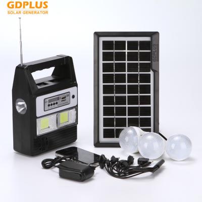 China Home Mobile Home Mobile Charging 3.5W Solar Led Light Kits Mini Solar Panel System For Africa for sale